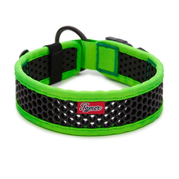 SOFTY Halsband | Länge: 55-61cm | Breite: 5,1cm | Farbe: grün/schwarz
